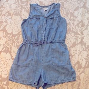 Old Navy denim Romper Girls 14